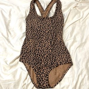 ARQ leotard in leopard M